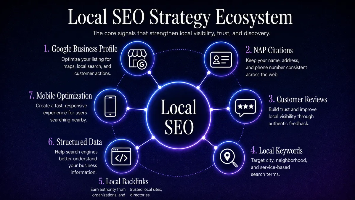 Anatomy of a local search result infographic