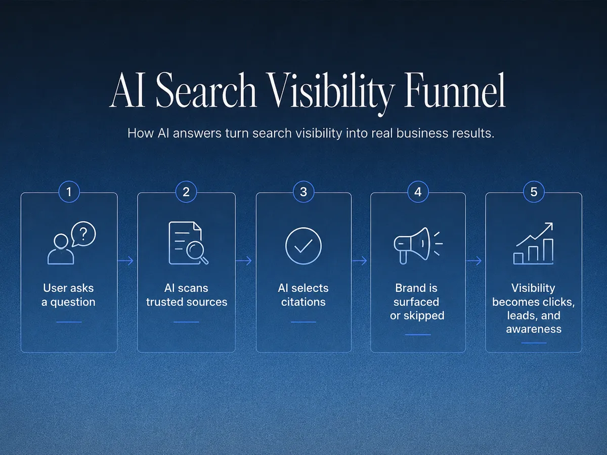 explofi ai search visibility funnel