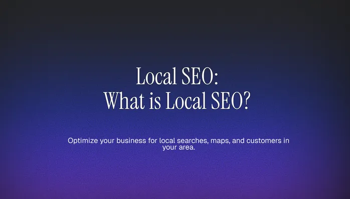 Local SEO: What is Local SEO? Cover Image