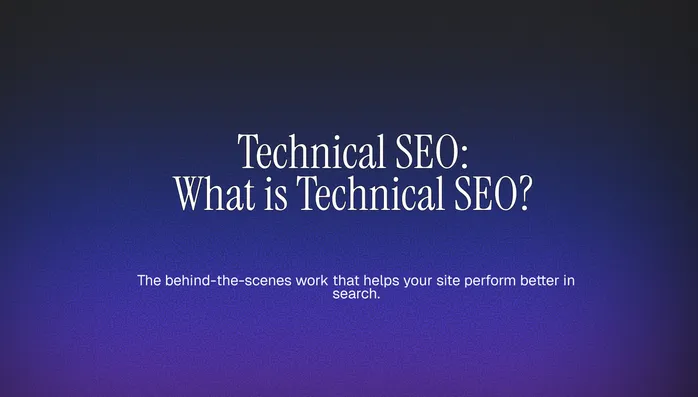 Technical SEO: What is Technical SEO? Cover Image