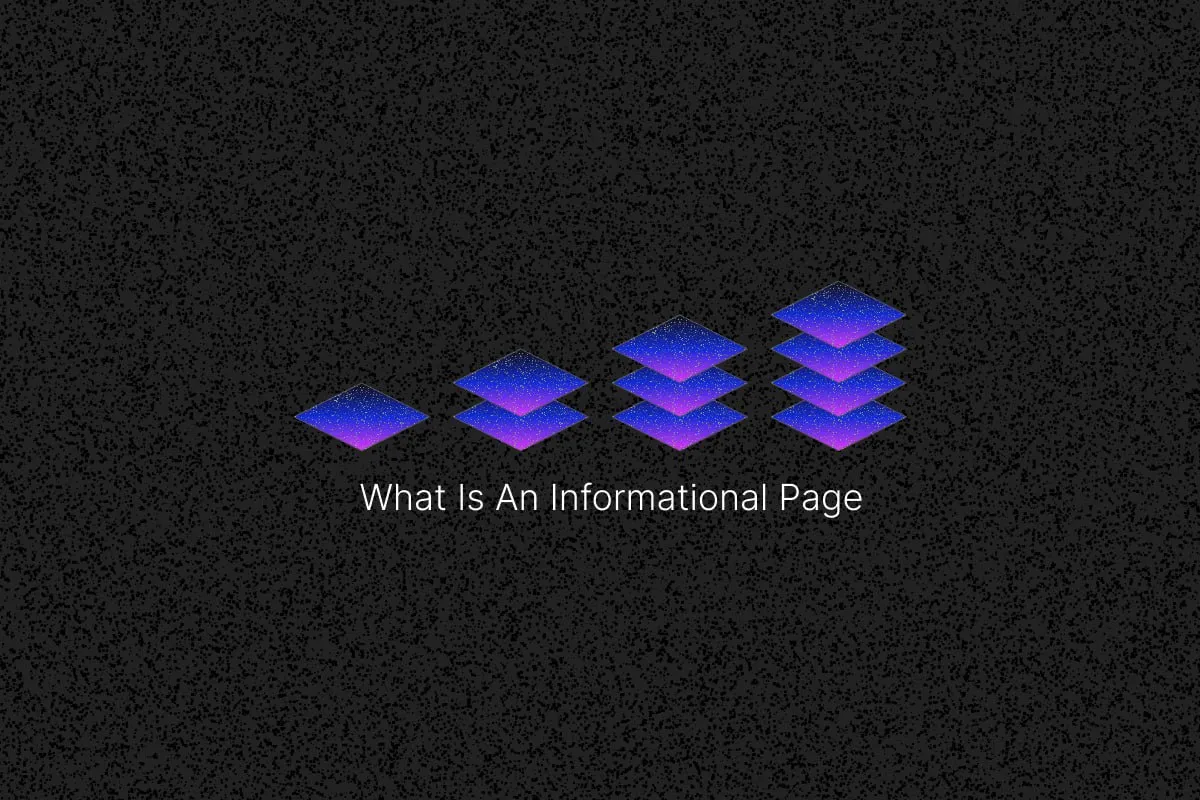 What Is An Informational Page? cover image