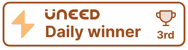 Explofi's third-place daily winner image on uneed