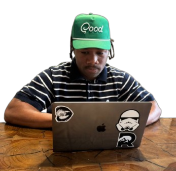 Image of Nathan Muhammad on a laptop